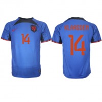 Camiseta Países Bajos Davy Klaassen #14 Segunda Equipación Replica Mundial 2022 mangas cortas